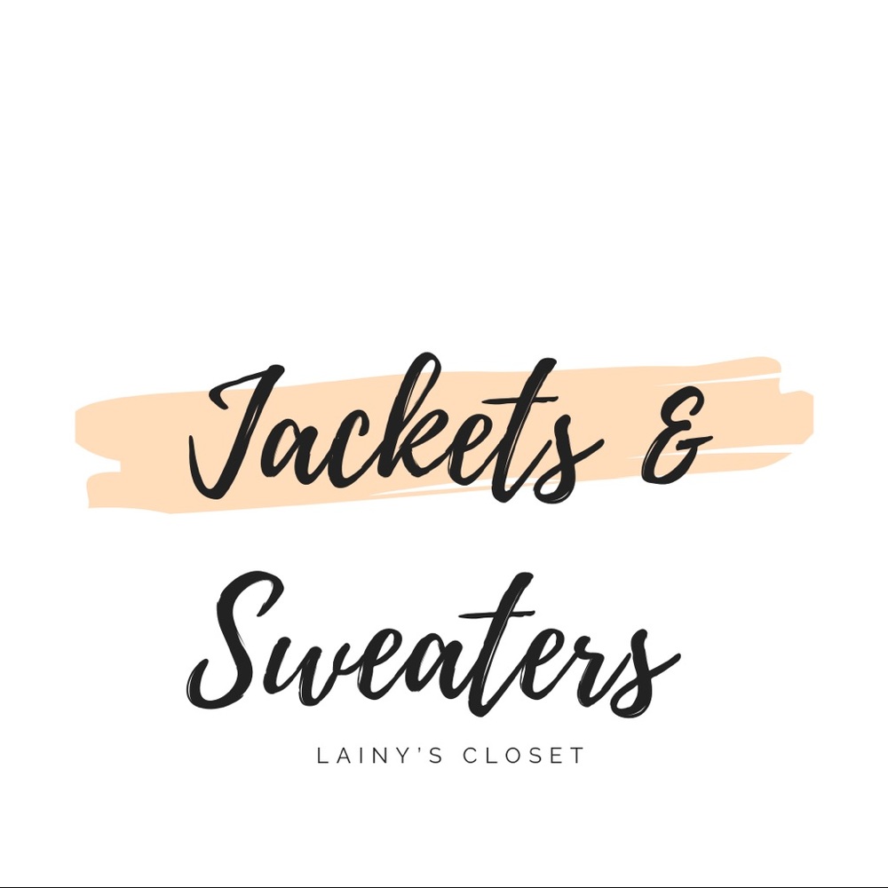 Jackets, sweaters and cardigans.